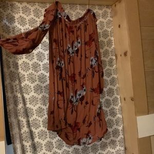 Floral off the shoulder dress
